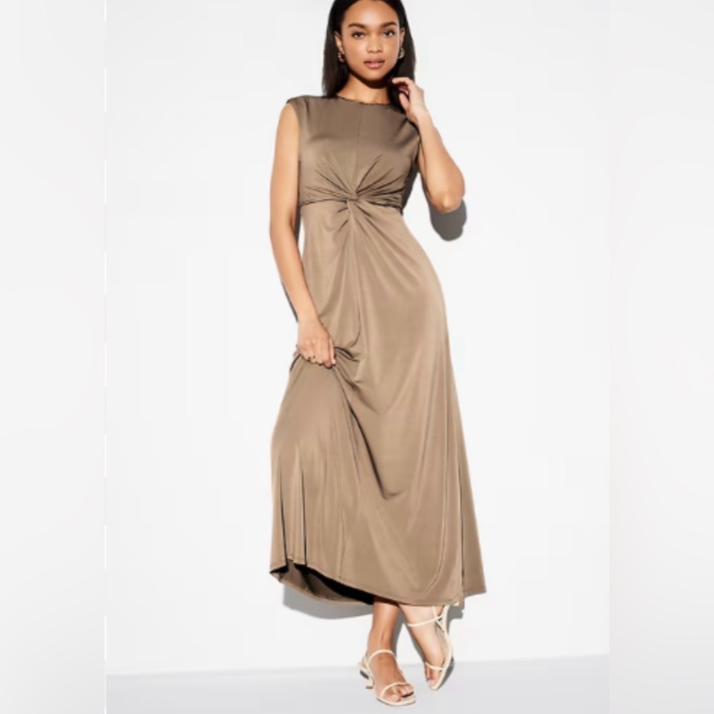 Old Navy Tan Sleeveless Dress